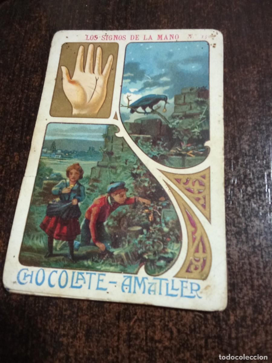 Otros art&iacute;culos de coleccionismo en papel: Chocolate amatller.Los signos de la mano.