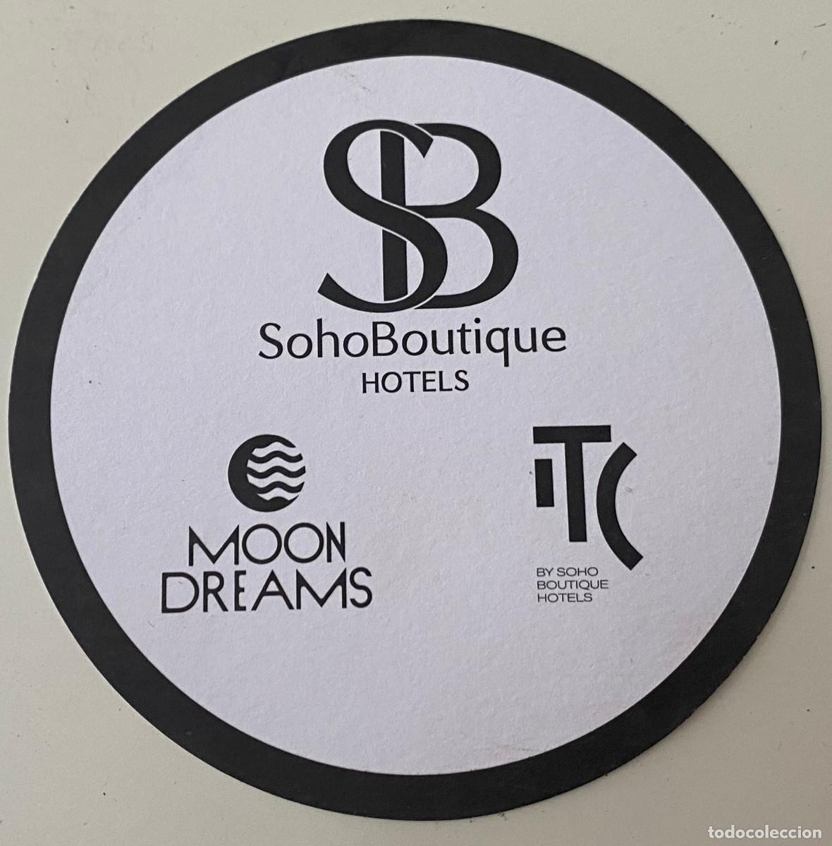 Otros art&iacute;culos de coleccionismo en papel: Posavasos promocional de Soho Boutique Hoteles. A&ntilde;o 2026. De cart&oacute;n absorbente. Nuevo.
