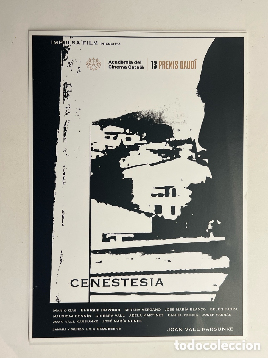 Collectionnisme Papier divers: BARCELONA CENESTESIA.. Acad&eacute;mia del Cinema Catal&agrave; 13 PREMIS GAUDI, Medidas: 15 x 21