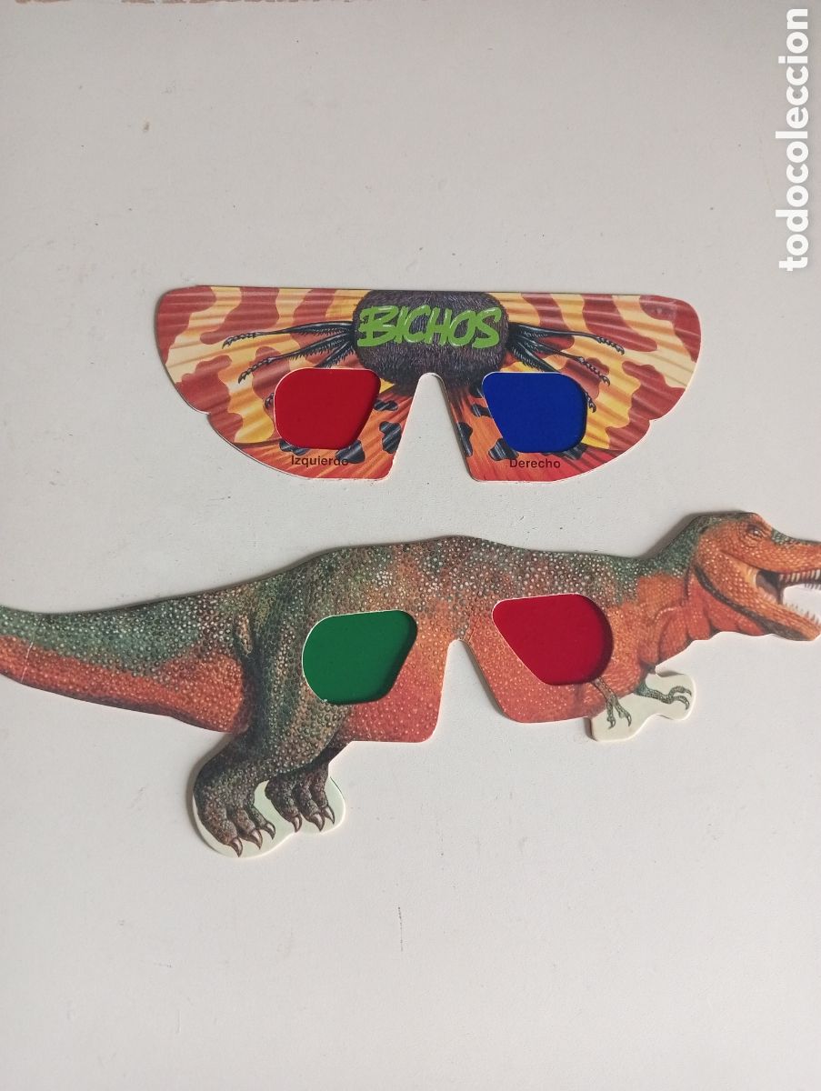 Otros art&iacute;culos de coleccionismo en papel: Gafas 3D Dinosaurus y Bichos