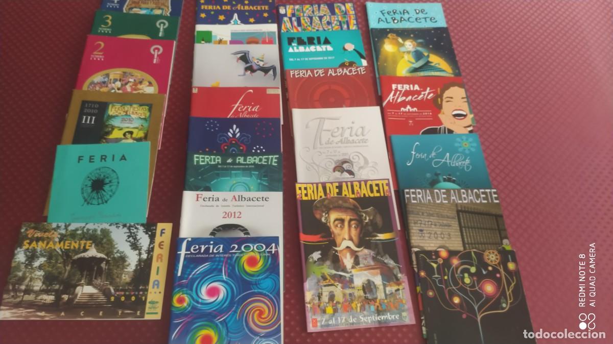 Otros art&iacute;culos de coleccionismo en papel: FERIA DE ALBACETE LOTE DE PROGRAMAS DE FERIA DIFERENTES EN EXCELENTE ESTADO