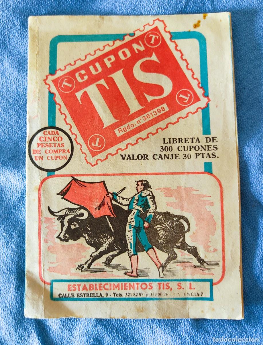 Otros art&iacute;culos de coleccionismo en papel: CARTILLA DE CUPONES DE ESTABLECIMIENTOS TIS