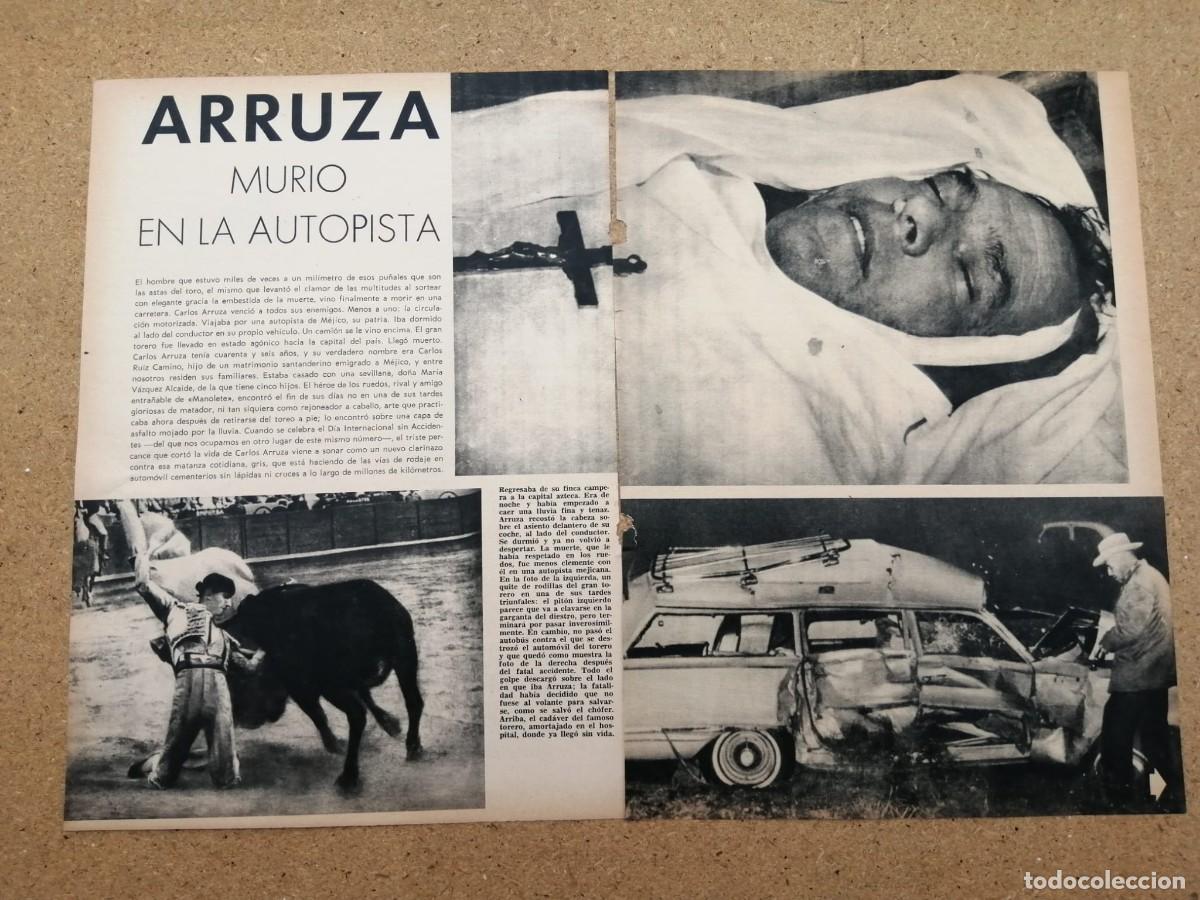 Otros art&iacute;culos de coleccionismo en papel: REPORTAJE. MURIO CARLOS ARRUZA