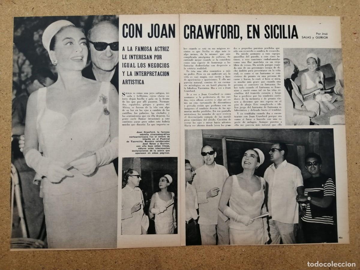 Otros art&iacute;culos de coleccionismo en papel: REPORTAJE. JOAN CRAWFORD EN SICILIA