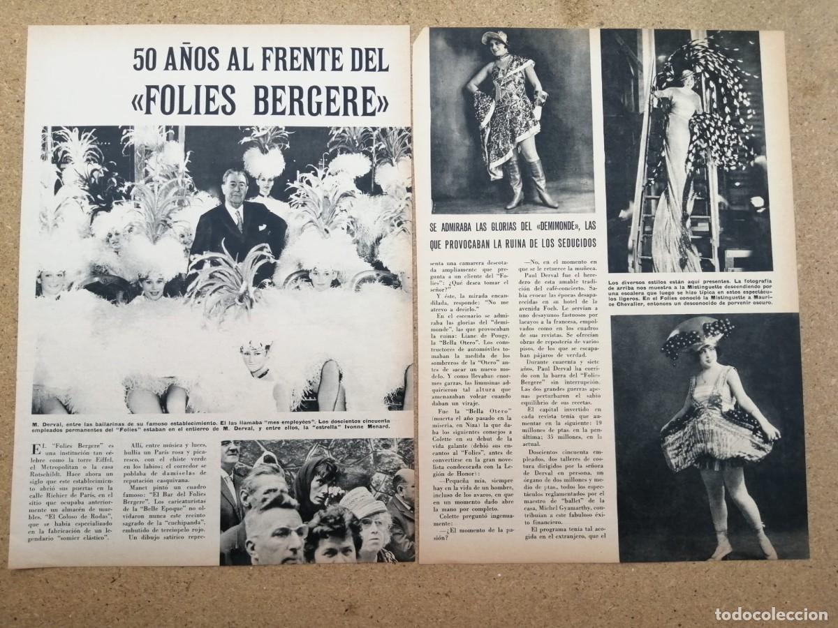 Otros art&iacute;culos de coleccionismo en papel: REPORTAJE. 50 A&Ntilde;OS DEL FOLIES BERGERE