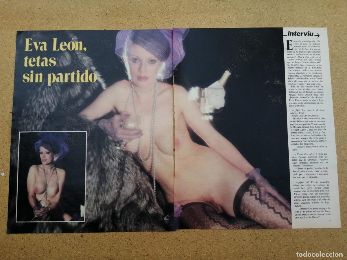 Otros art&iacute;culos de coleccionismo en papel: REPORTAJE INTERVIU. EVA LEON