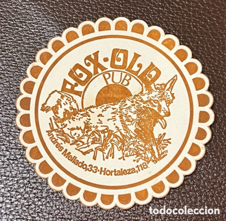 Otros art&iacute;culos de coleccionismo en papel: Posavasos. Pub FOX-OLA. Madrid. A&ntilde;os 70.