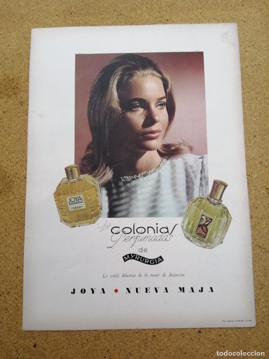 Otros art&iacute;culos de coleccionismo en papel: ANUNCIO. COLONIAS PERFUMADAS JOYA, DE MYRURGIA