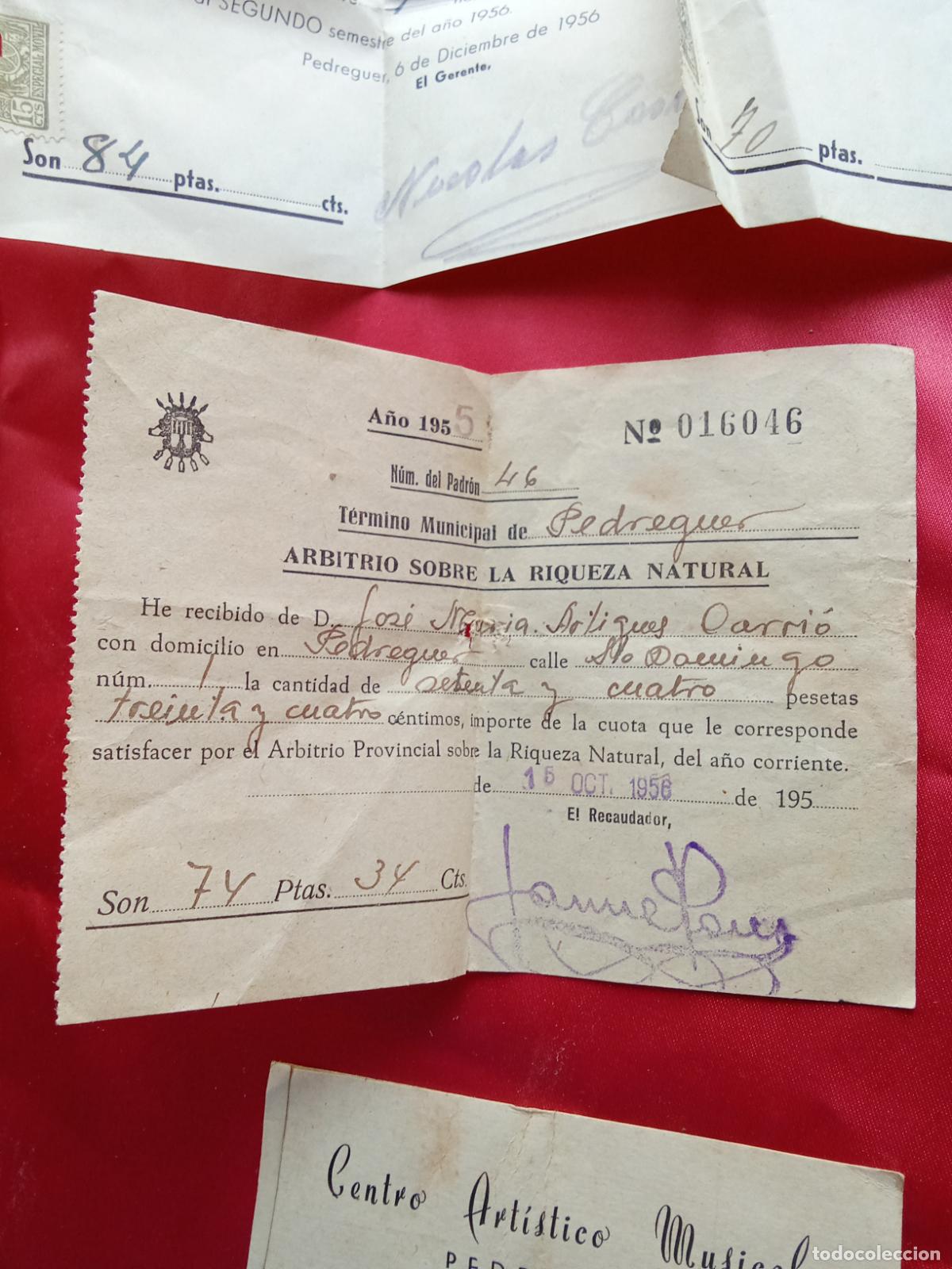 Otros art&iacute;culos de coleccionismo en papel: Arbitro sobre la riqueza natural Pedreguer 1955 Papel.42