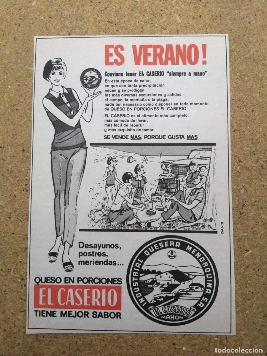 Otros art&iacute;culos de coleccionismo en papel: ANUNCIO. QUESITOS EL CASERIO