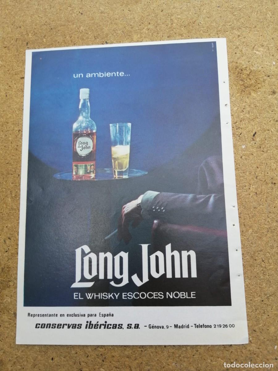 Otros art&iacute;culos de coleccionismo en papel: ANUNCIO. WHISKY LONG JOHN