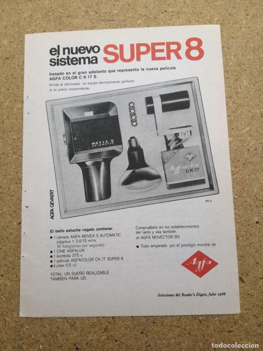 Otros art&iacute;culos de coleccionismo en papel: ANUNCIO. EL NUEVO SISTEMA SUPER 8 DE AGFA