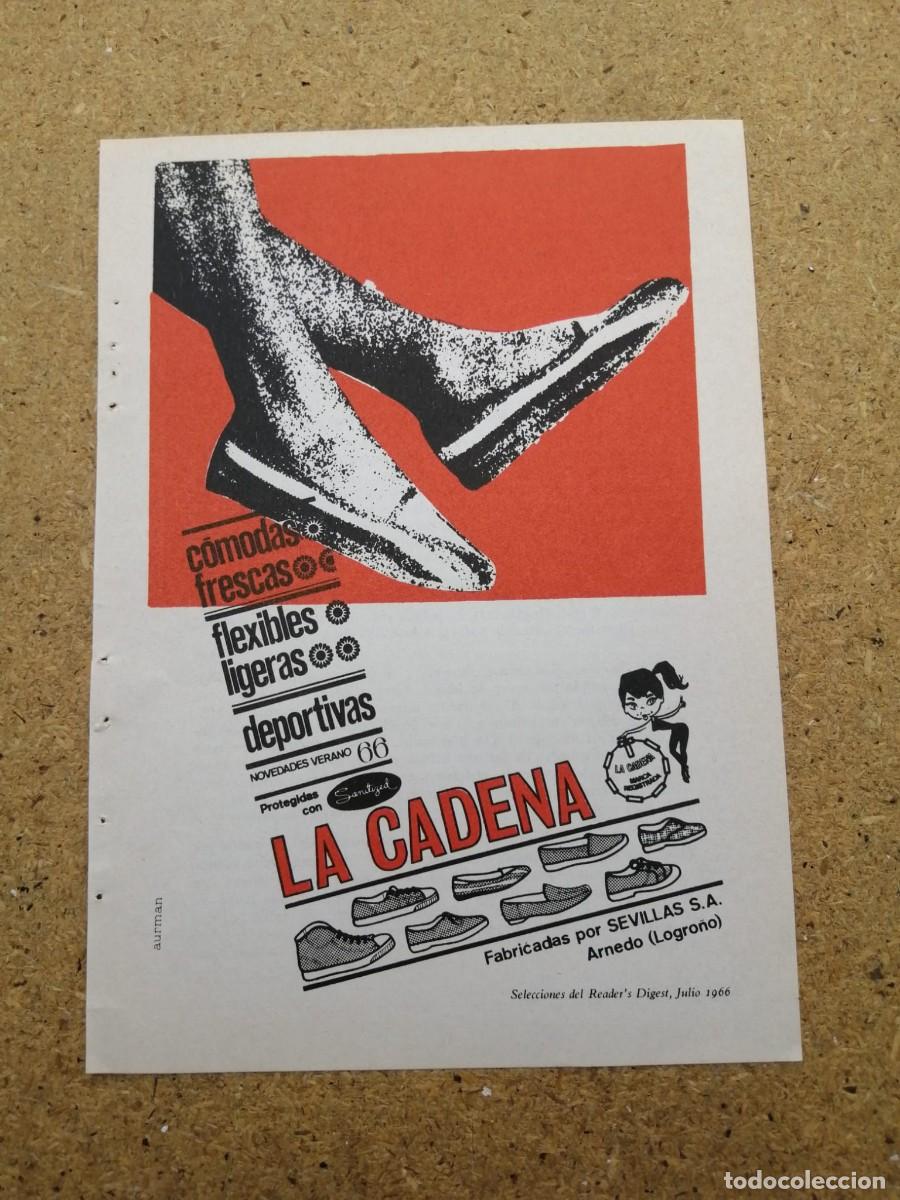 Otros art&iacute;culos de coleccionismo en papel: ANUNCIO. CALZADOS LA CADENA