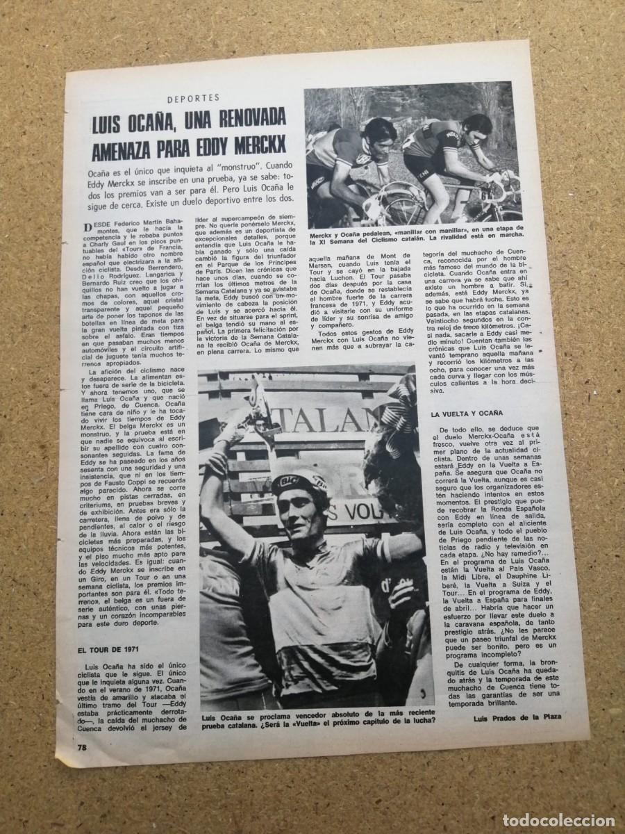 Otros art&iacute;culos de coleccionismo en papel: REPORTAJE. OCA&Ntilde;A, UNA RENOVADA AMENAZA PARA EDDY MERCKX