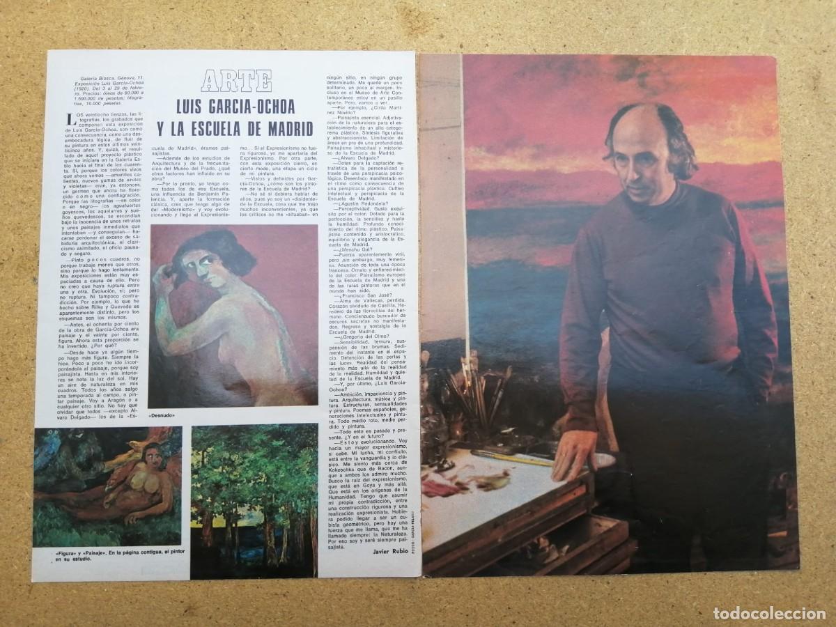Otros art&iacute;culos de coleccionismo en papel: REPORTAJE ARTE. LUIS GARCIA OCHOA Y LA ESCUELA DE MADRID