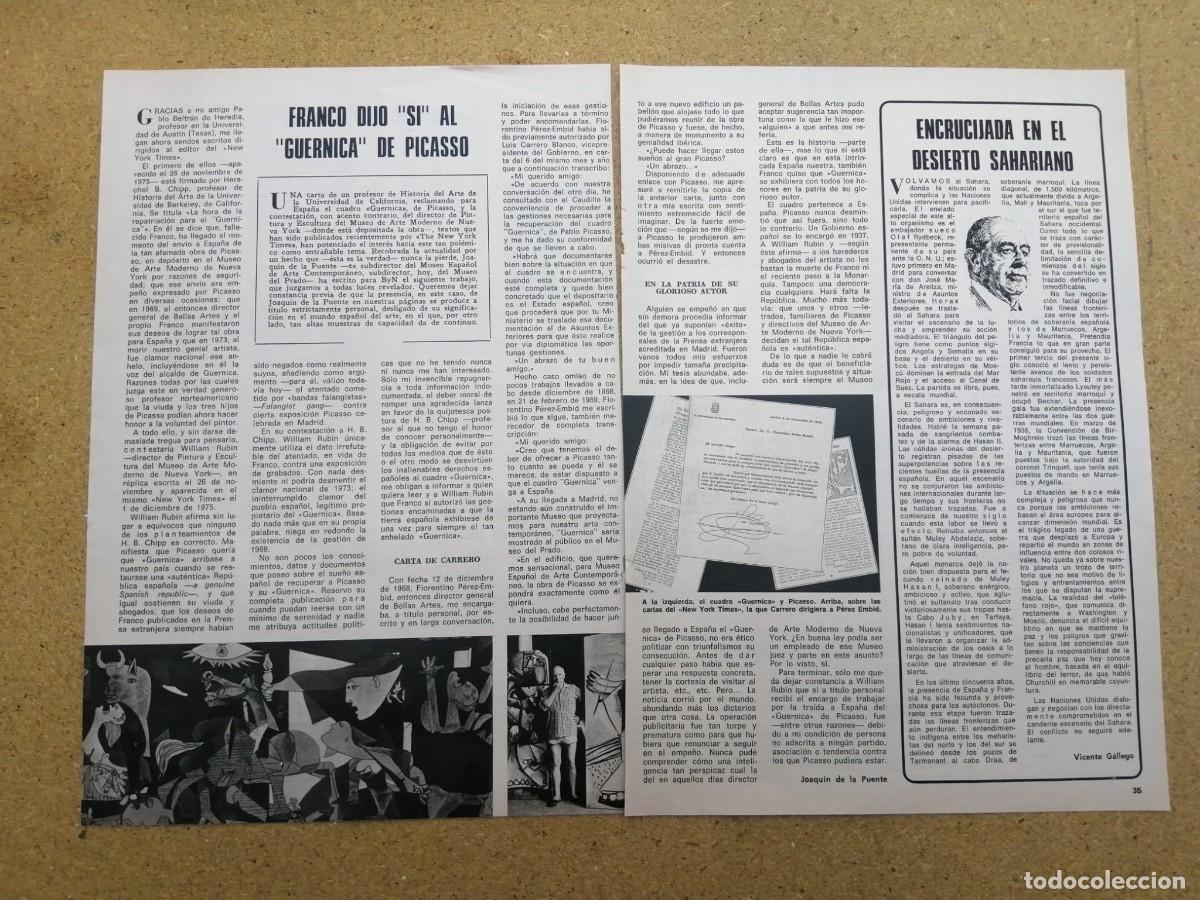 Collectionnisme Papier divers: REPORTAJE. FRANCO DIJO SI AL GUERNICA DE PICASSO