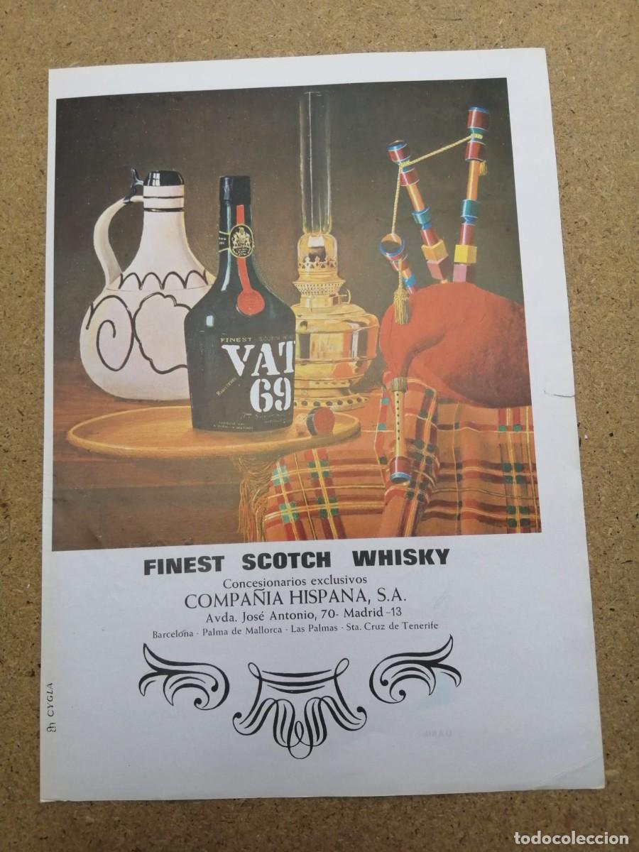 Otros art&iacute;culos de coleccionismo en papel: ANUNCIO. FINEST SCOTCH WHISKY VAT 69