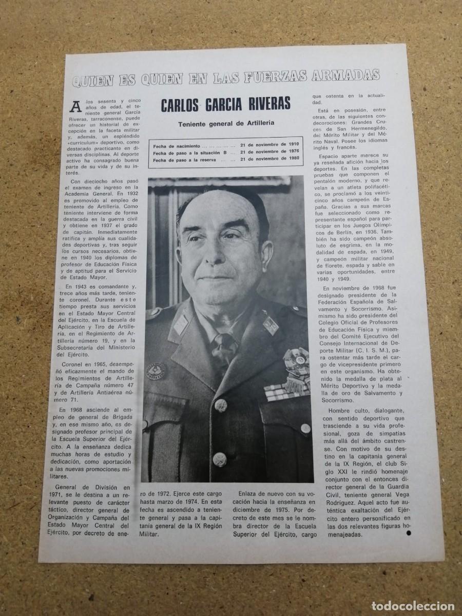 Paper Collecting Others: ARTICULO. QUIEN ES QUIEN EN LAS FUERZAS ARMADAS, CARLOS GARCIA RIVERAS