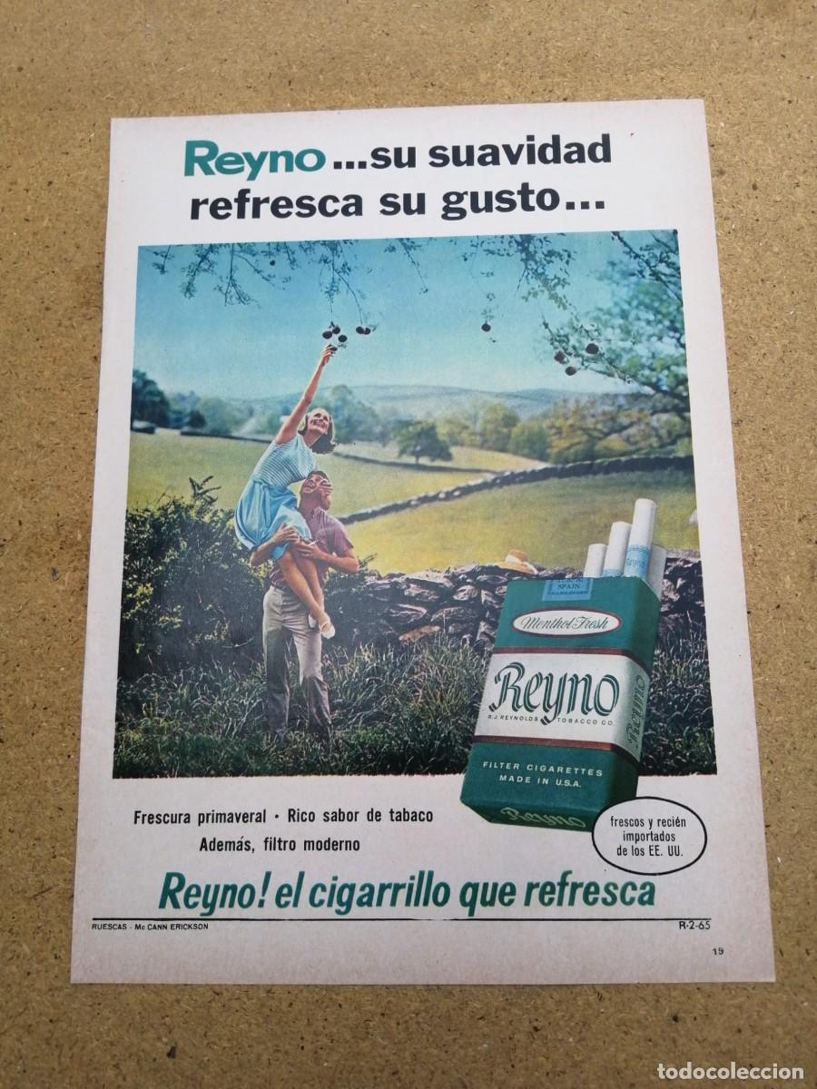 Otros art&iacute;culos de coleccionismo en papel: ANUNCIO. CIGARRILLOS REYNO