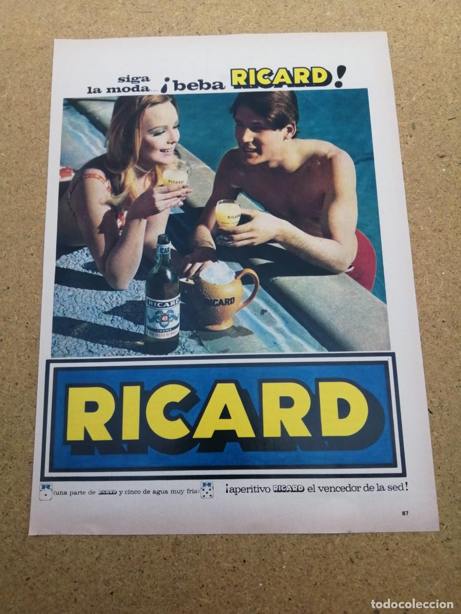 Otros art&iacute;culos de coleccionismo en papel: ANUNCIO. RICARD, SIGA LA MODA