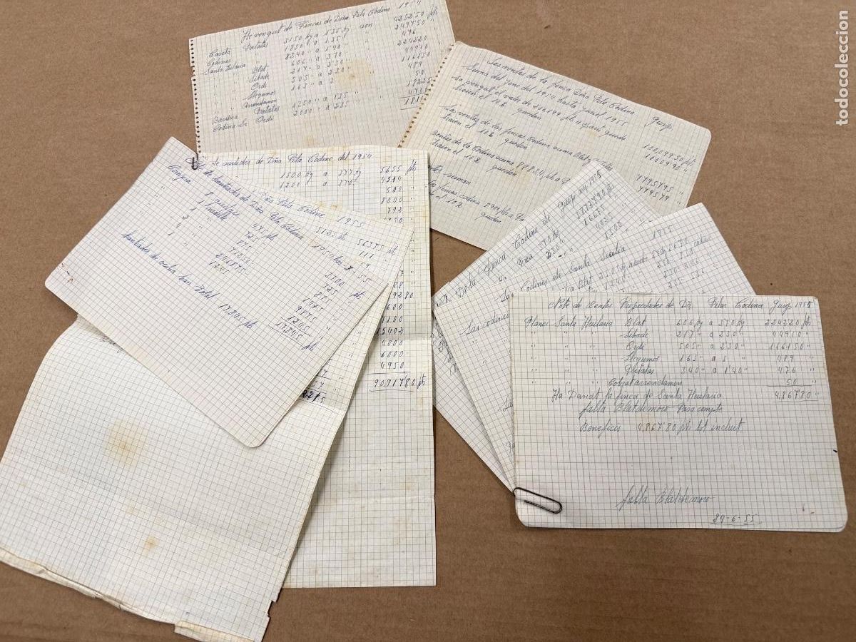 Otros art&iacute;culos de coleccionismo en papel: Lote documentos varios Gurb. Vich. Barcelona a&ntilde;os 1950