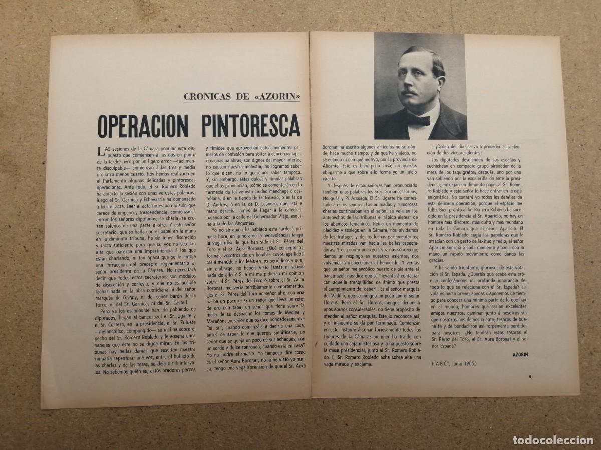 Otros art&iacute;culos de coleccionismo en papel: ARTICULO AZORIN. OPERACION PINTORESCA