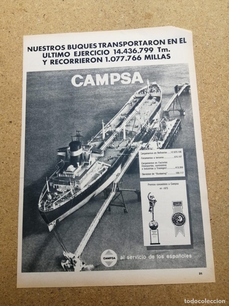Otros art&iacute;culos de coleccionismo en papel: ANUNCIO. CAMPSA AL SERVICIO DE LOS ESPA&Ntilde;OLES