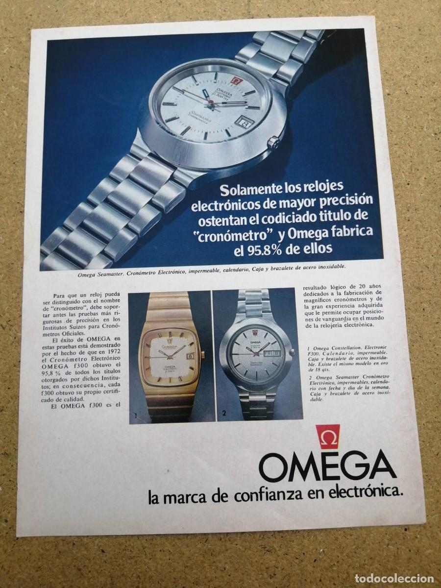 Otros art&iacute;culos de coleccionismo en papel: ANUNCIO. RELOJES OMEGA