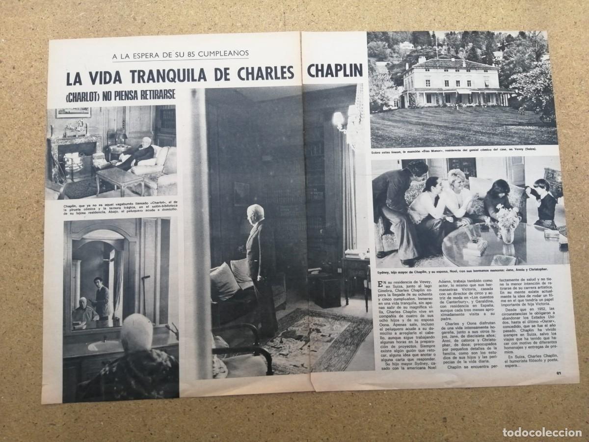 Otros art&iacute;culos de coleccionismo en papel: REPORTAJE. LA VIDA TRANQUILA DE CHARLES CHAPLIN