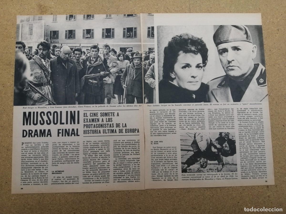 Otros art&iacute;culos de coleccionismo en papel: REPORTAJE. EL CINE RUEDA BIOGRAFIAS DE MUSSOLINI - TROTSKY - CHURCHILL