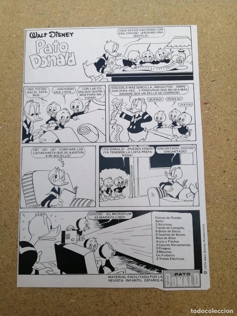 Otros art&iacute;culos de coleccionismo en papel: HOJA COMIC. PATO DONALD