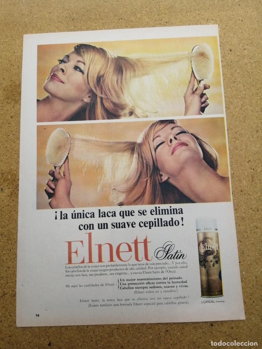 Otros art&iacute;culos de coleccionismo en papel: ANUNCIO. LACA ELNETT SATIN