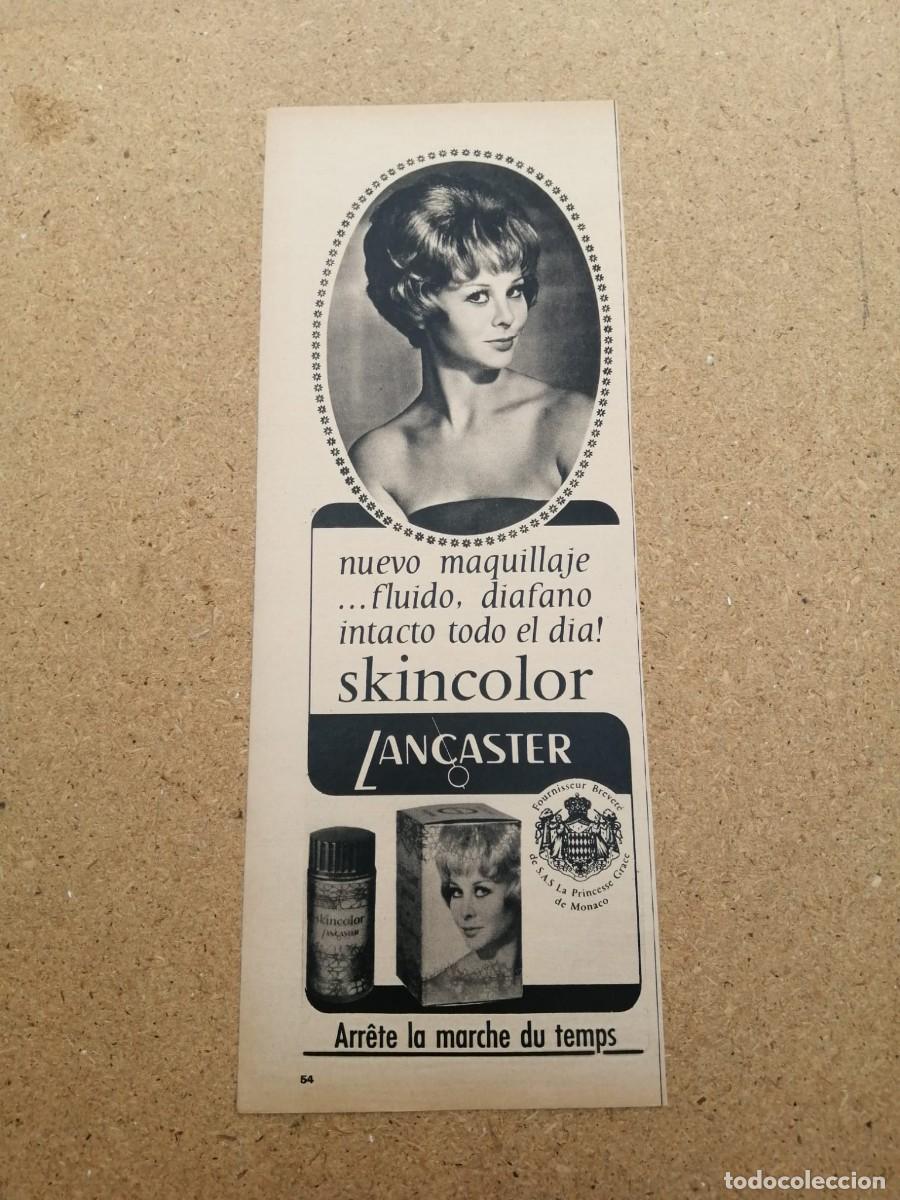 Otros art&iacute;culos de coleccionismo en papel: ANUNCIO. LANCASTER SKINCOLOR