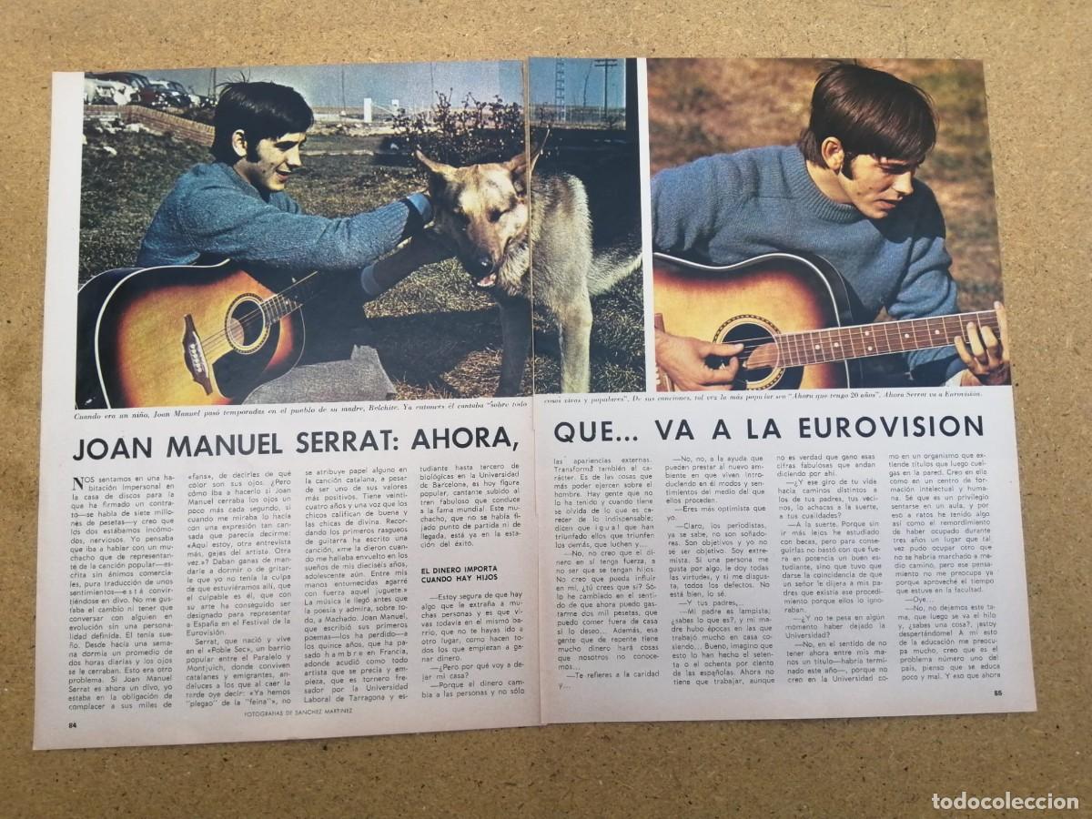 Otros art&iacute;culos de coleccionismo en papel: REPORTAJE. JOAN MANUEL SERRAT