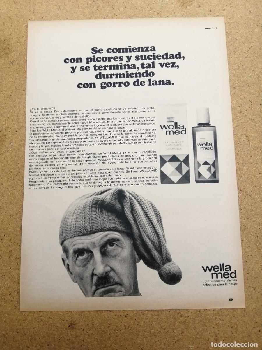 Otros art&iacute;culos de coleccionismo en papel: ANUNCIO. WELLA MED..