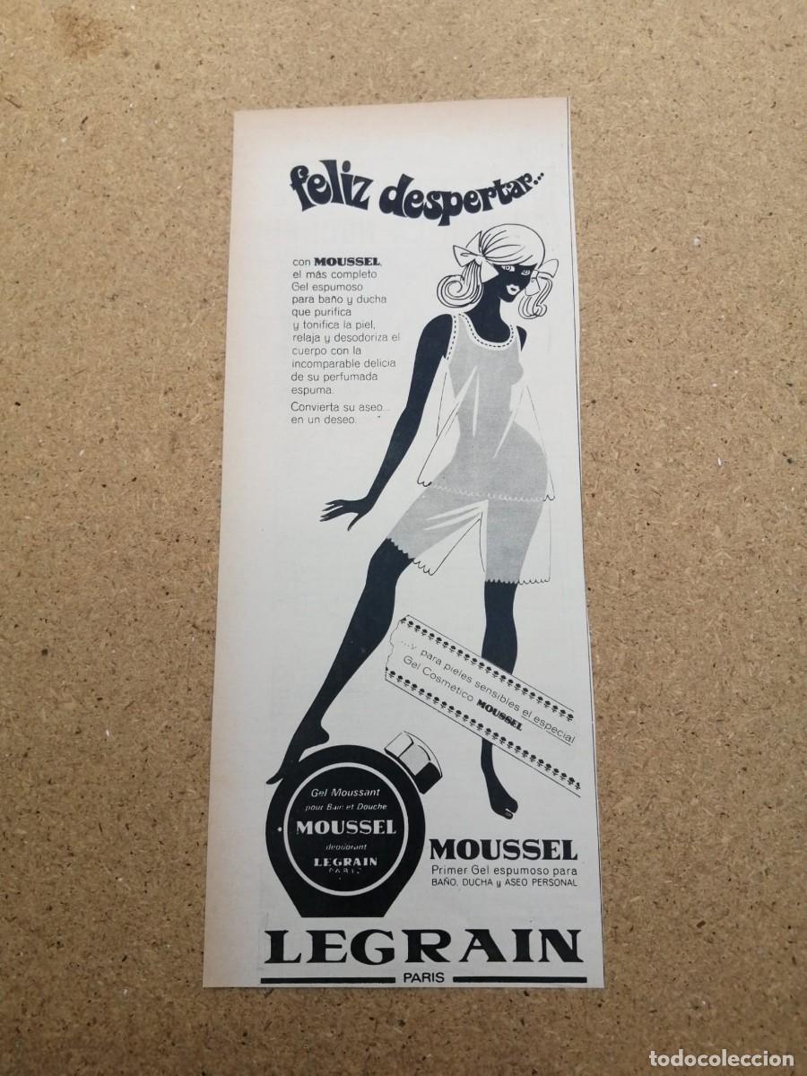 Otros art&iacute;culos de coleccionismo en papel: ANUNCIO. GEL MOUSSEL DE LEGRAIN