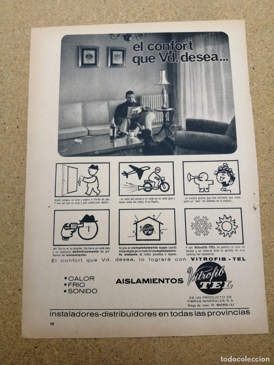 Otros art&iacute;culos de coleccionismo en papel: ANUNCIO. AISLAMIENTOS VITROFIB TEL