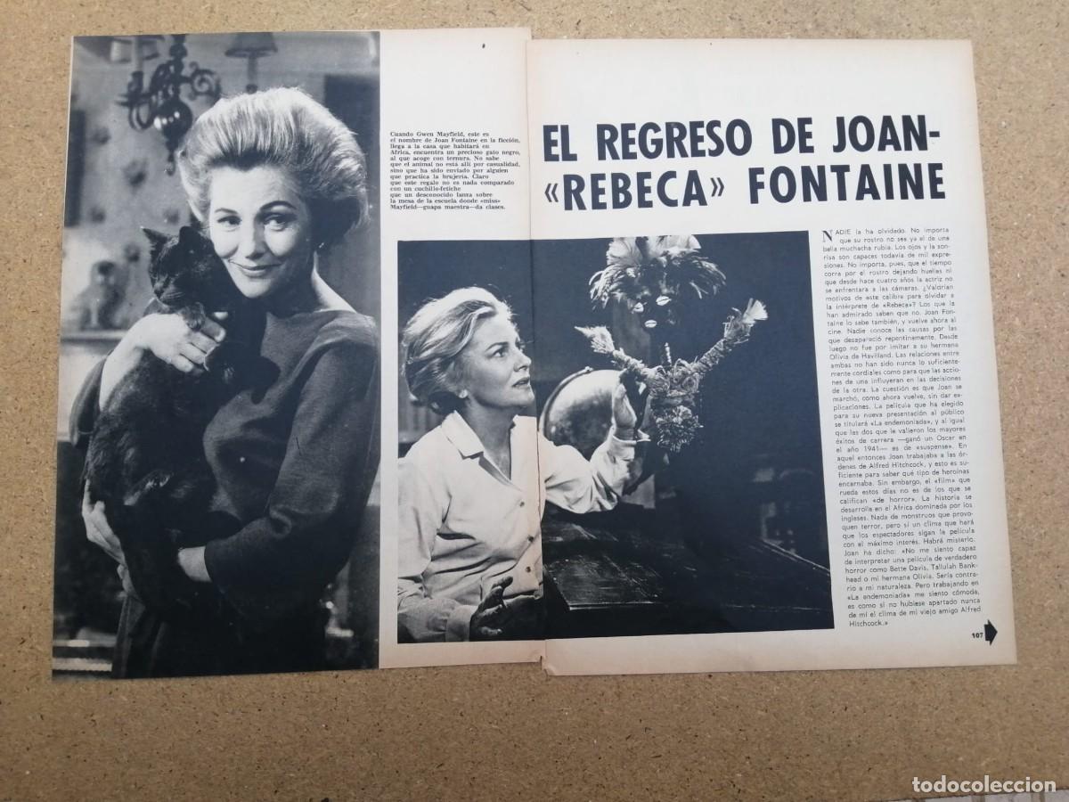 Otros art&iacute;culos de coleccionismo en papel: REPORTAJE. EL REGRESO DE JOAN FONTAINE AL CINE