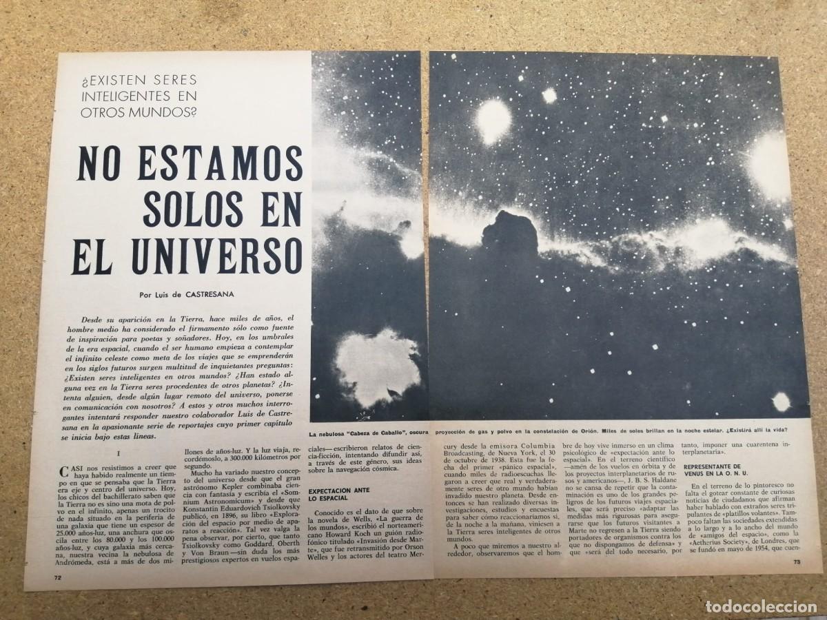 Otros art&iacute;culos de coleccionismo en papel: REPORTAJE. NO ESTAMOS SOLOS EN EL UNIVERSO