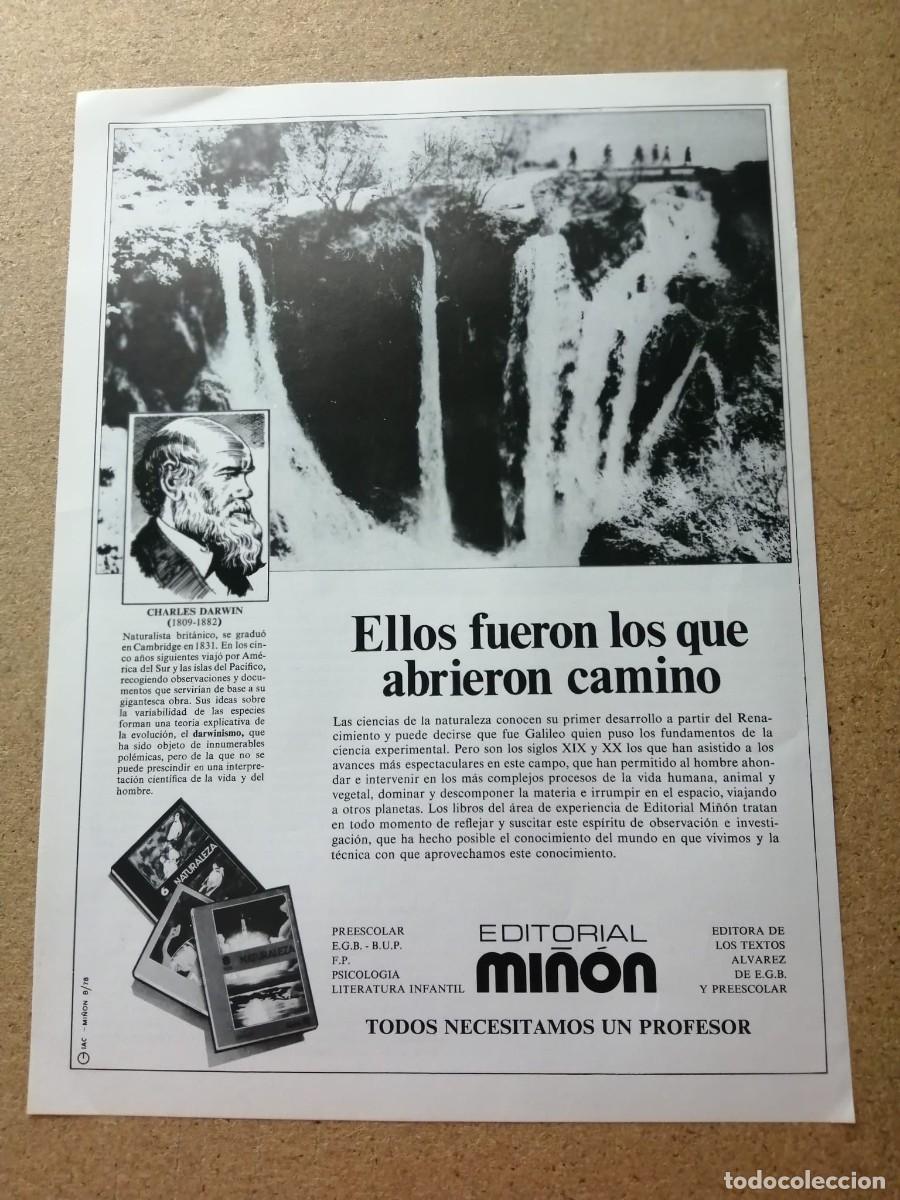 Otros art&iacute;culos de coleccionismo en papel: ANUNCIO. EDITORIAL MI&Ntilde;ON
