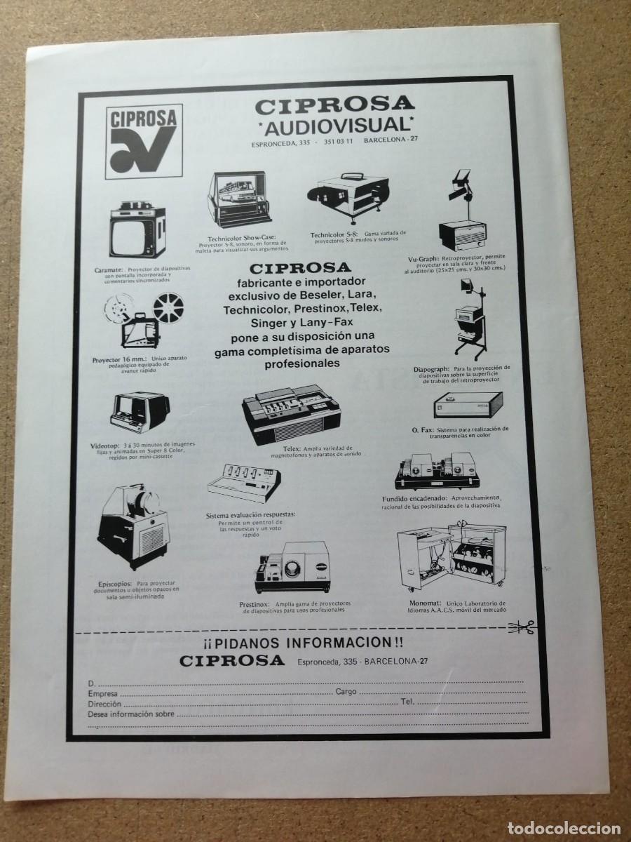Otros art&iacute;culos de coleccionismo en papel: ANUNCIO. CIPROSA AUDIOVISUAL