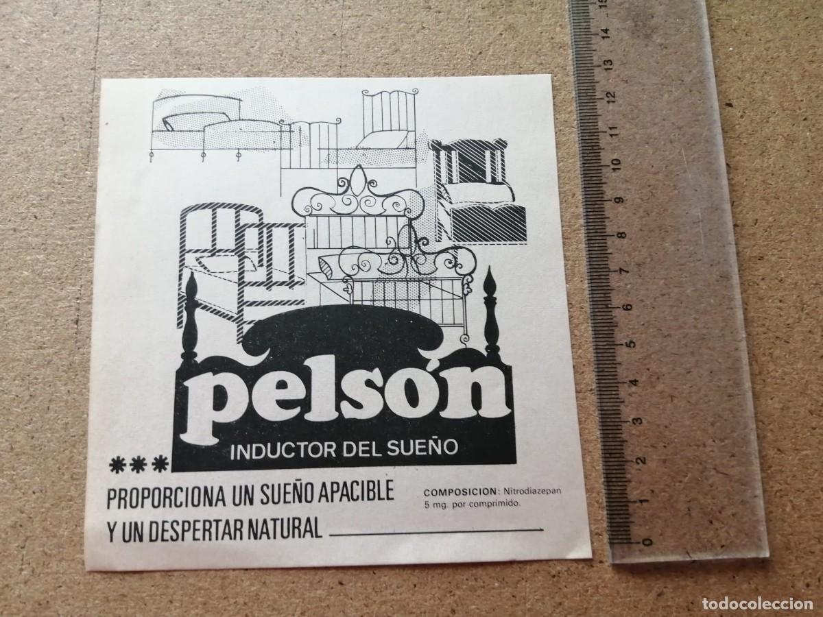 Otros art&iacute;culos de coleccionismo en papel: ANUNCIO. PELSON, INDUCTOR DEL SUE&Ntilde;O