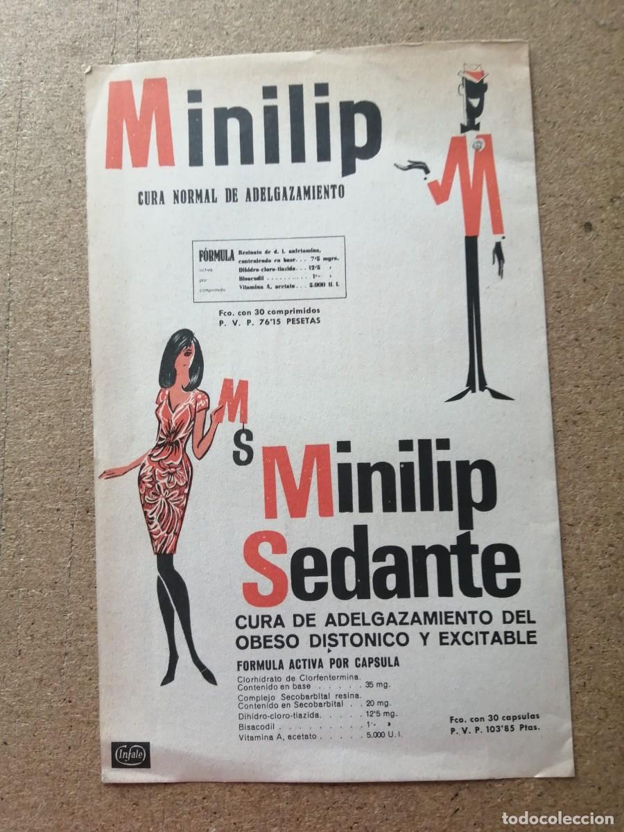 Otros art&iacute;culos de coleccionismo en papel: ANUNCIO. MINILIP, CURA NORMAL DE ADELGAZAMIENTO