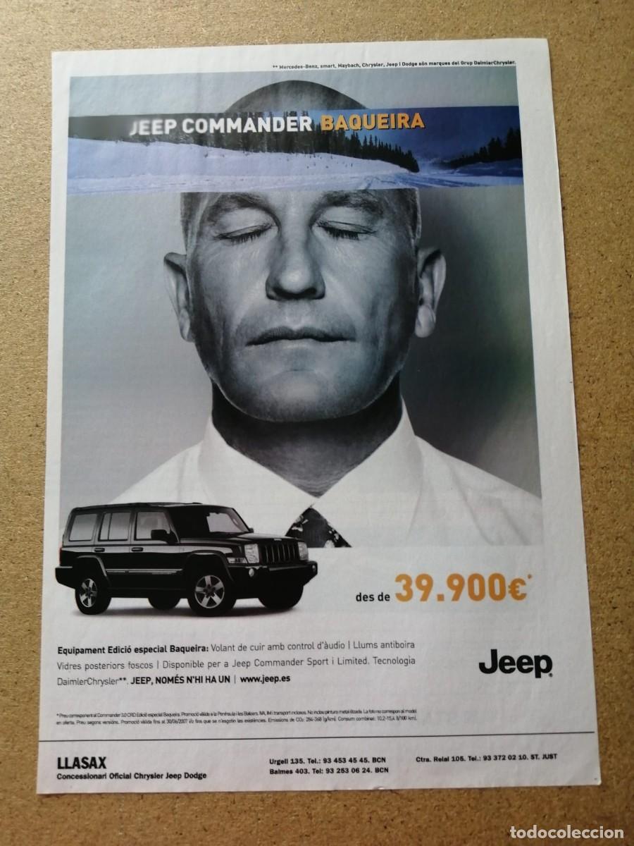 Otros art&iacute;culos de coleccionismo en papel: ANUNCIO. JEEP COMMANDER BAQUEIRA