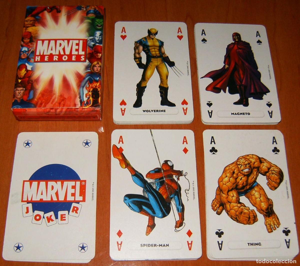 Otros art&iacute;culos de coleccionismo en papel: JUEGO DE CARTAS (POKER) MARVEL HEROES PLAYING CARDS (EN SU CAJA ORIGINAL) 54 Unidades COMPLETA