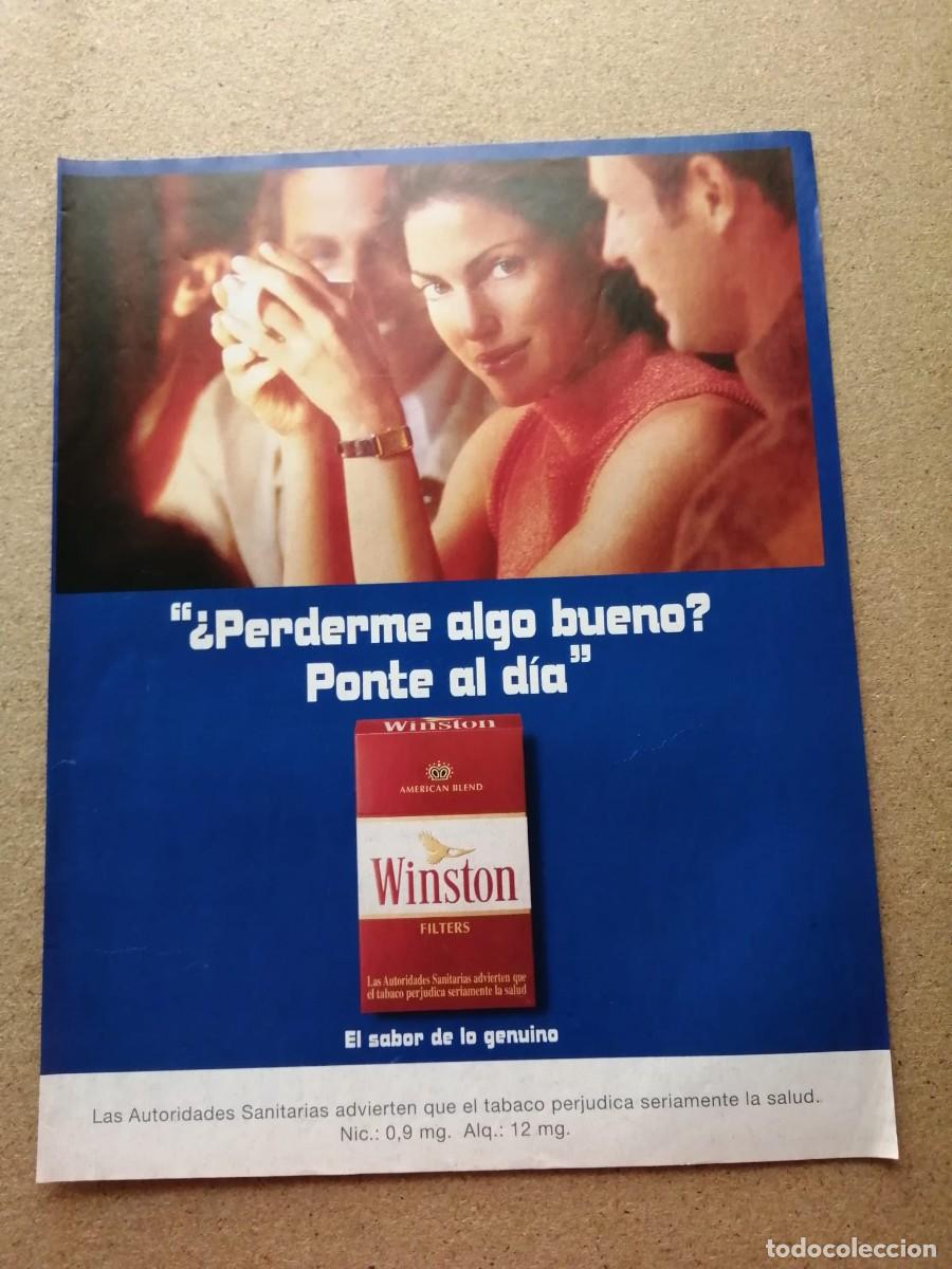 Otros art&iacute;culos de coleccionismo en papel: ANUNCIO. CIGARRILLOS WINSTON