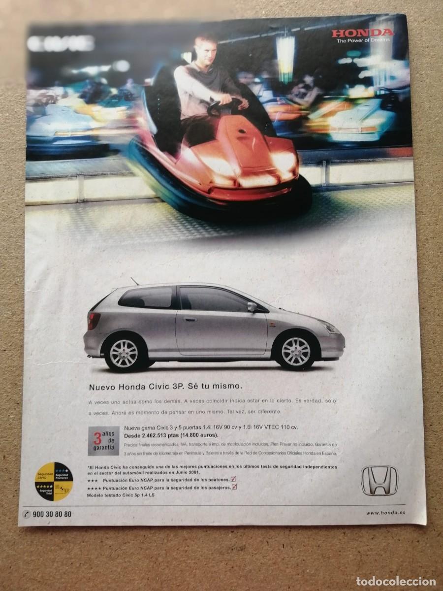 Otros art&iacute;culos de coleccionismo en papel: ANUNCIO. HONDA CIVIC