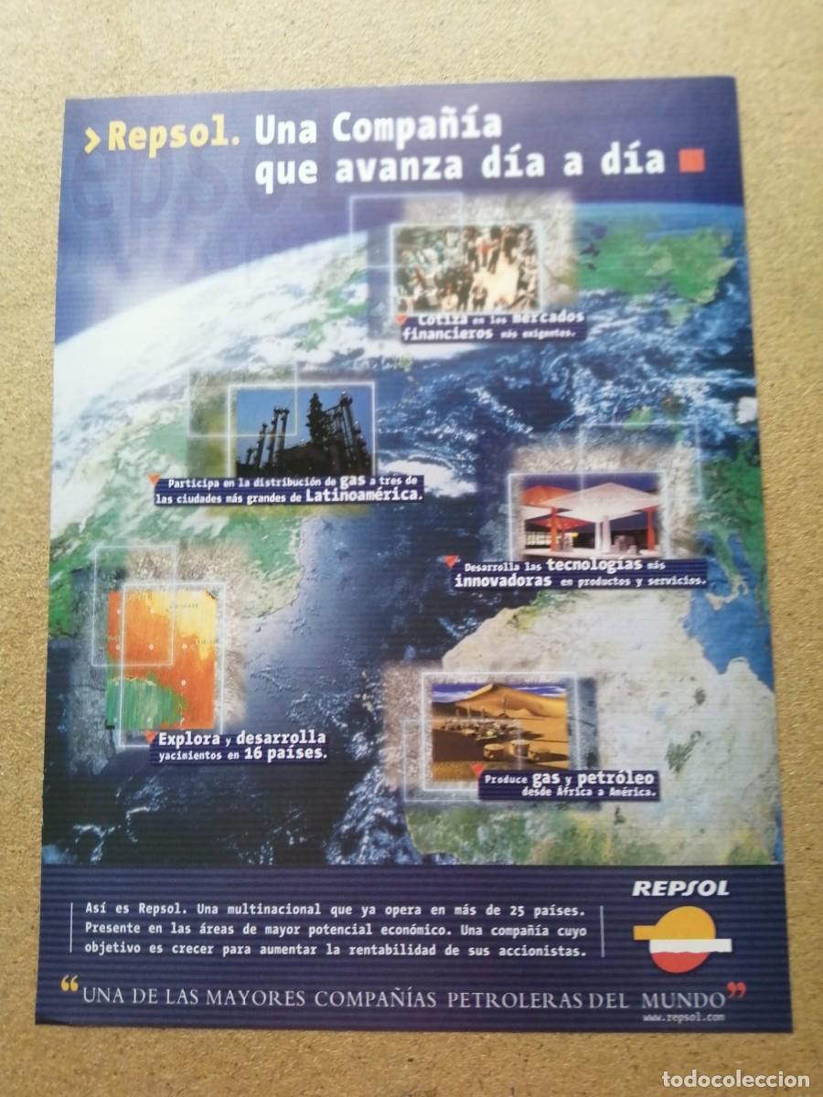 Otros art&iacute;culos de coleccionismo en papel: ANUNCIO. REPSOL, UNA COMPA&Ntilde;IA QUE AVANZA DIA A DIA