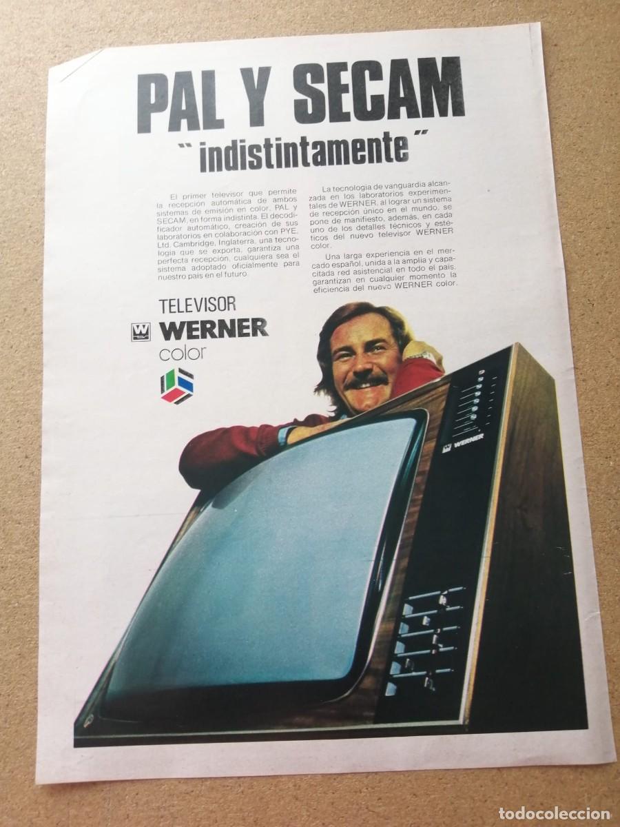 Otros art&iacute;culos de coleccionismo en papel: ANUNCIO. TELEVISOR WERNER