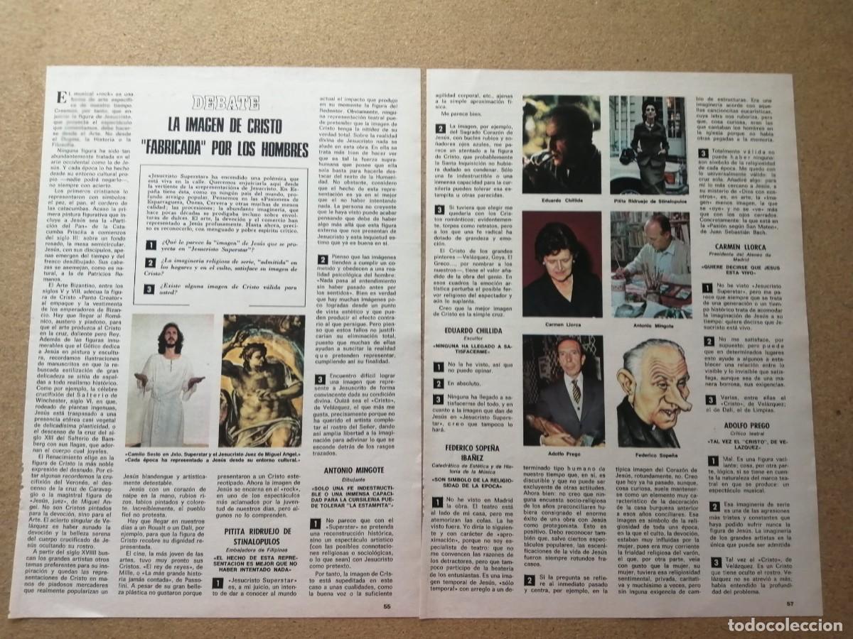Otros art&iacute;culos de coleccionismo en papel: REPORTAJE. LA IMAGEN DE CRISTO FABRICADA POR LOS HOMBRES